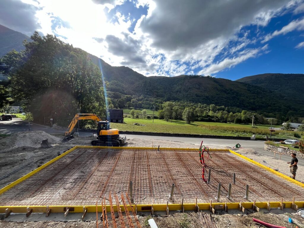 Realisation d’un remblaie technique et dallage porter pour maison d’habitation – client privée Pyrénées