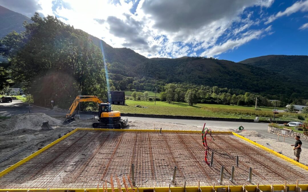 Realisation d’un remblaie technique et dallage porter pour maison d’habitation – client privée Pyrénées